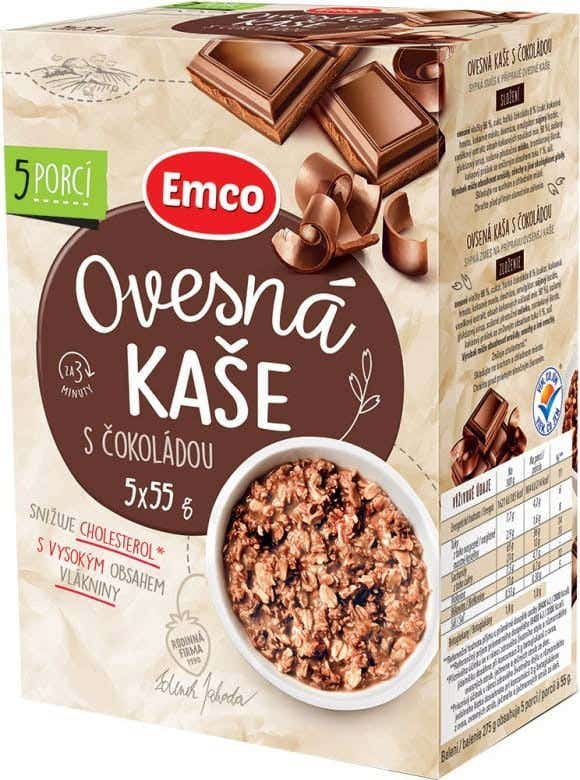 Emco Ovesná kaše s čokoládou 5x55g
