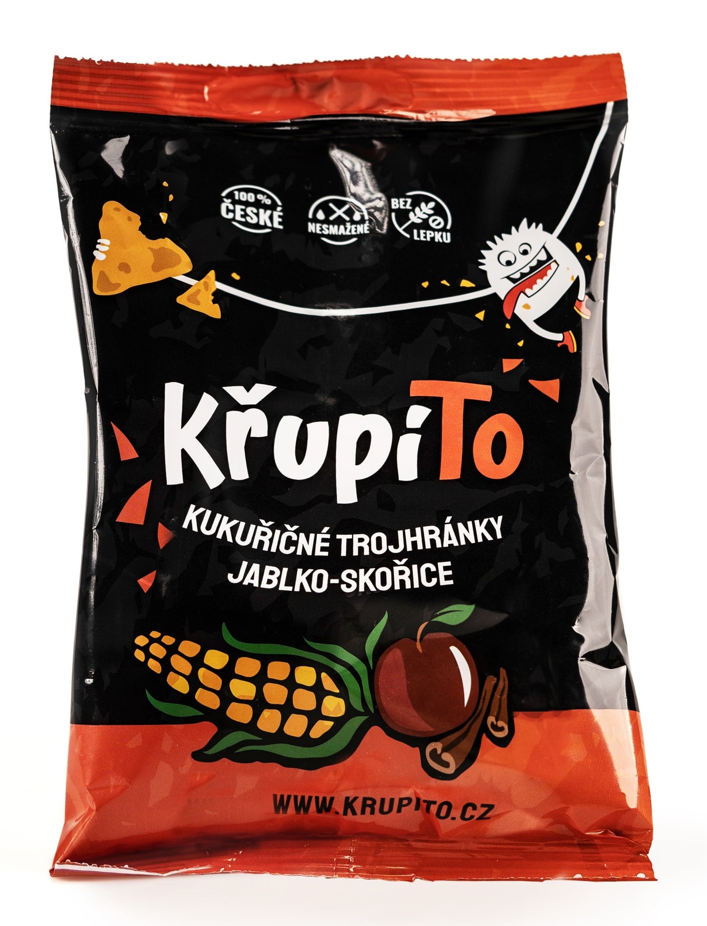KřupíTo Kukuřičné trojhránky Jablko- skořice