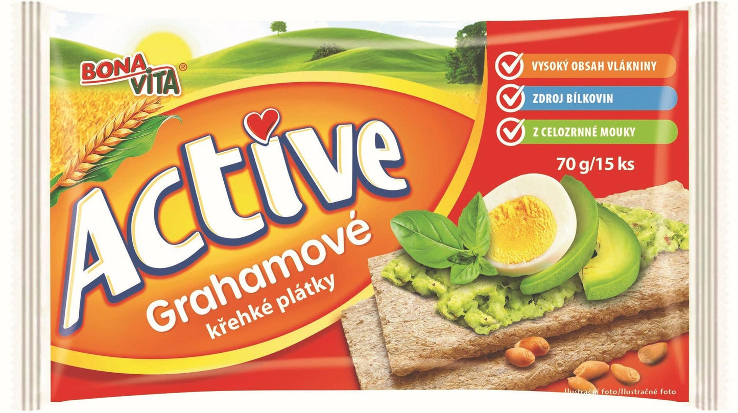 Bonavita Active Křehké plátky grahamové