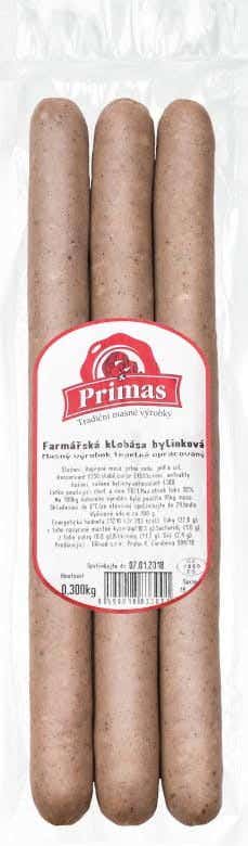 Primas Farmářská klobása bylinková