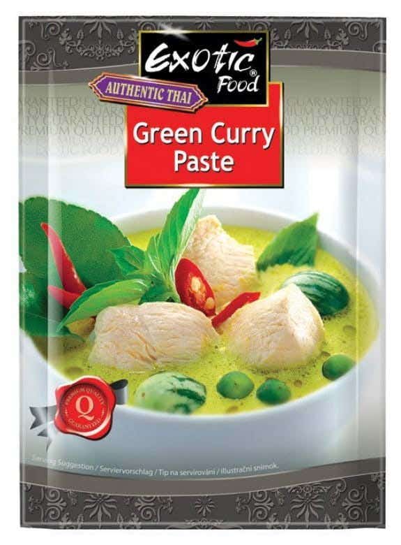 Exotic Food Authentic Thai Zelená kari pasta