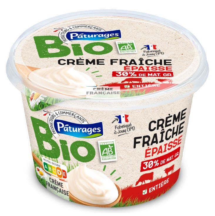 Pâturages BIO Créme fraiche 30%