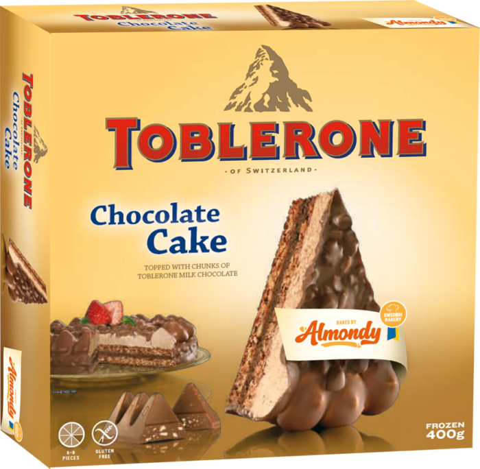 Almondy Toblerone čokoládový dort