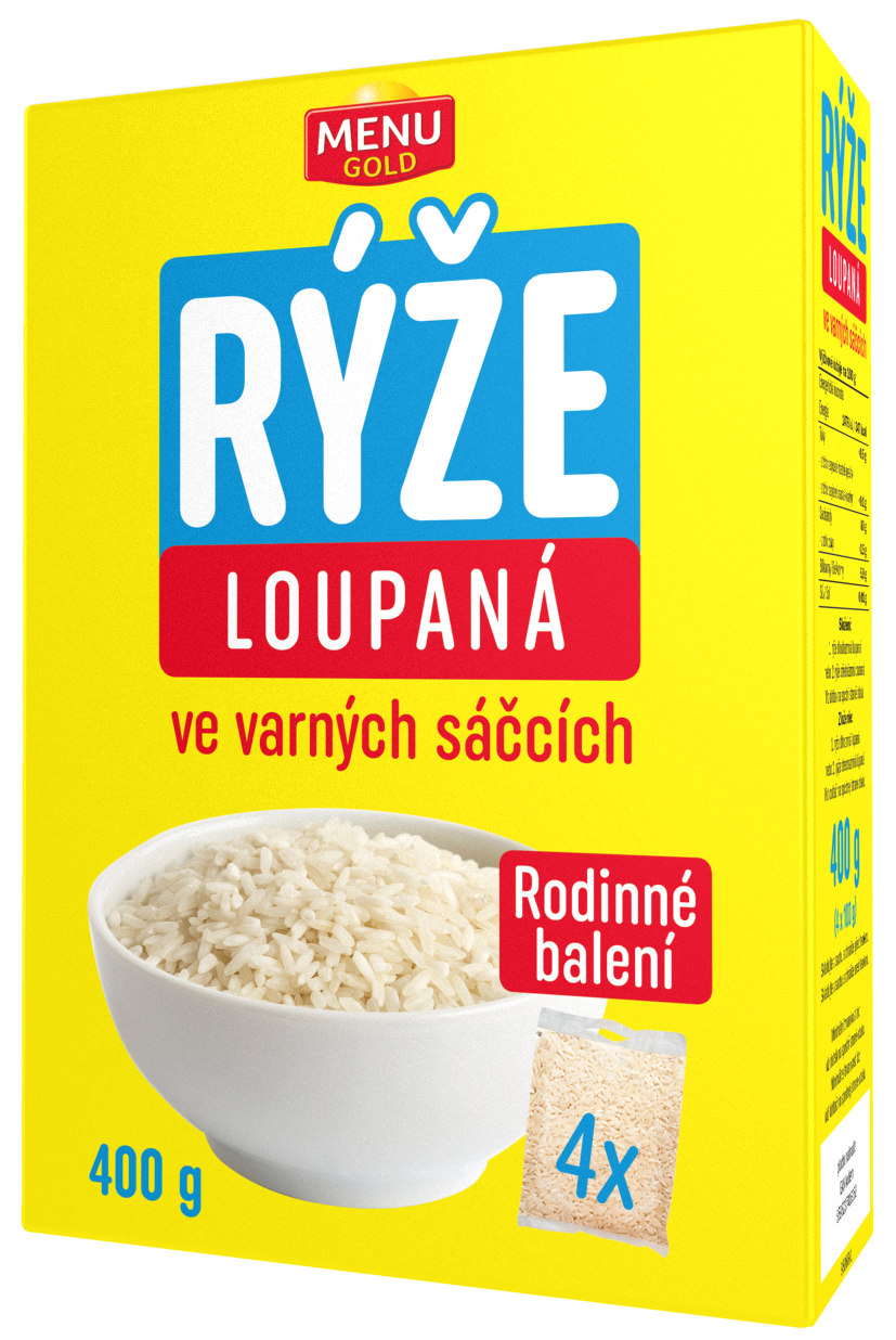 Menu Gold Rýže loupaná ve varných sáčcích 4x100g