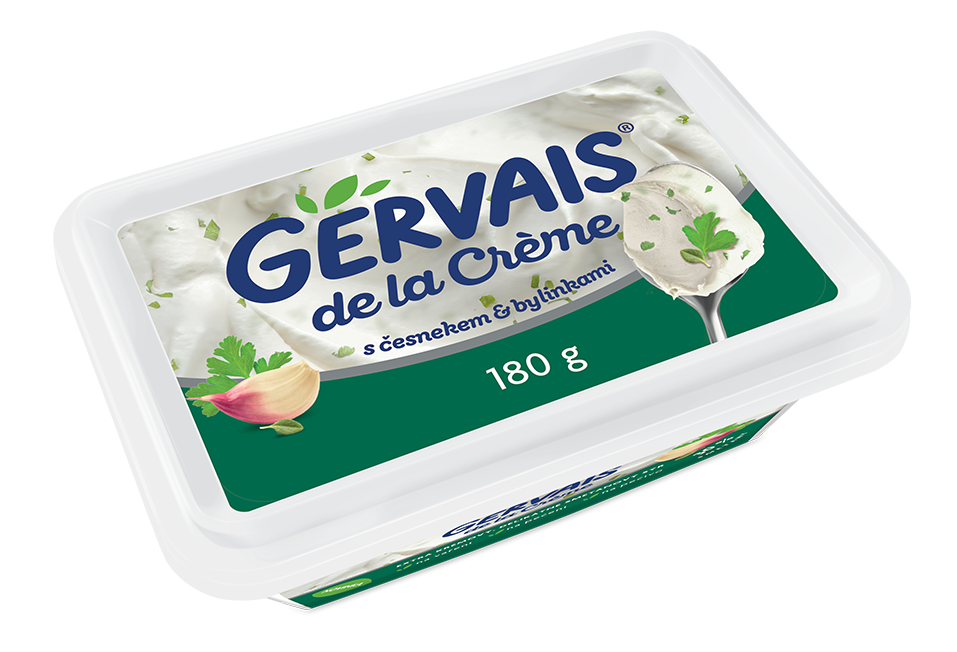 Gervais de la Créme s česnekem a pažitkou