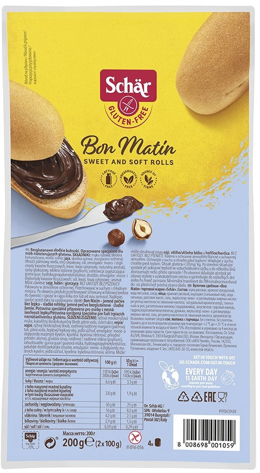 Schär Bon Matín - bezlepkové pečivo