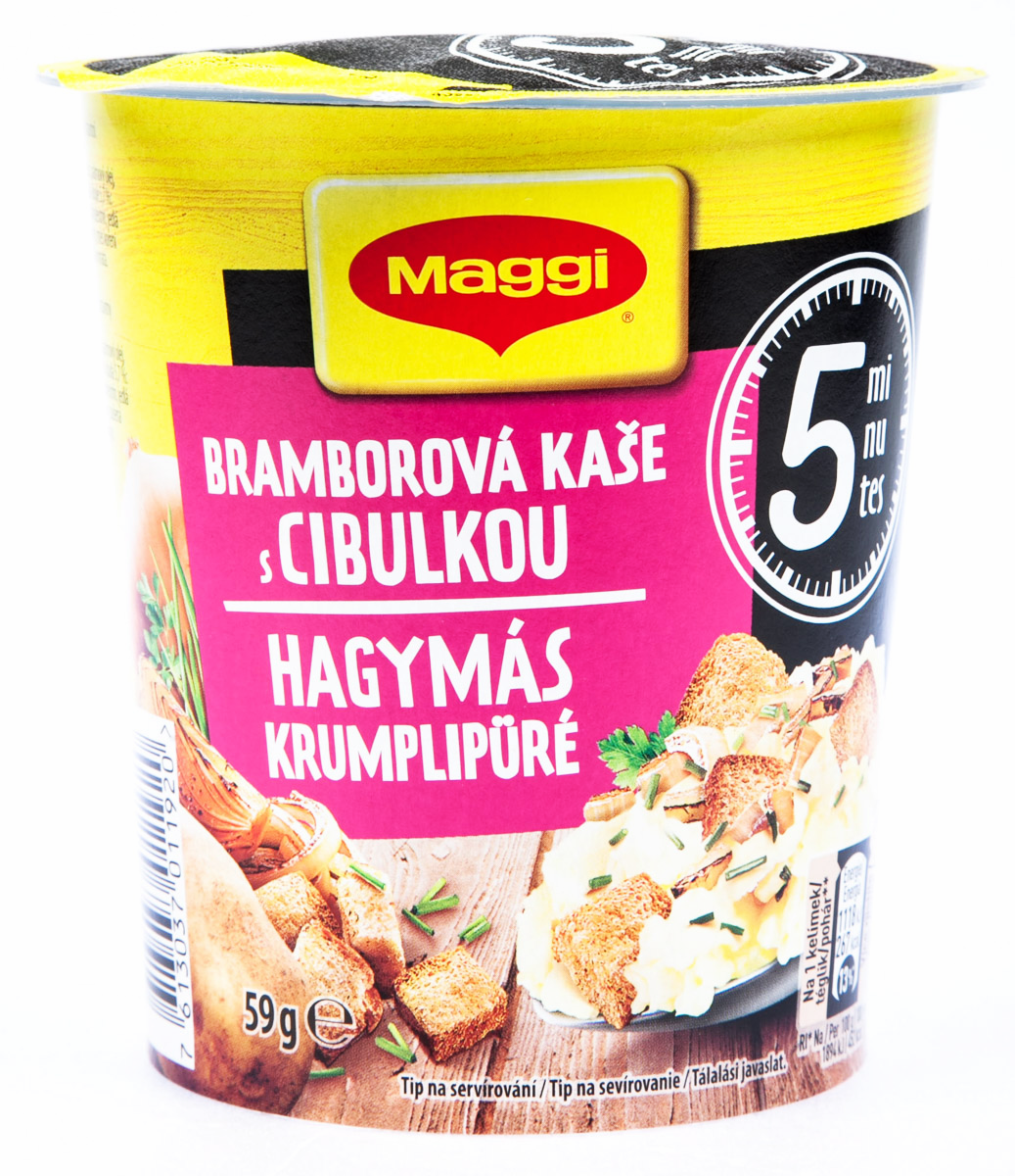 Maggi 5 minutes Bramborová kaše s cibulkou kelímek