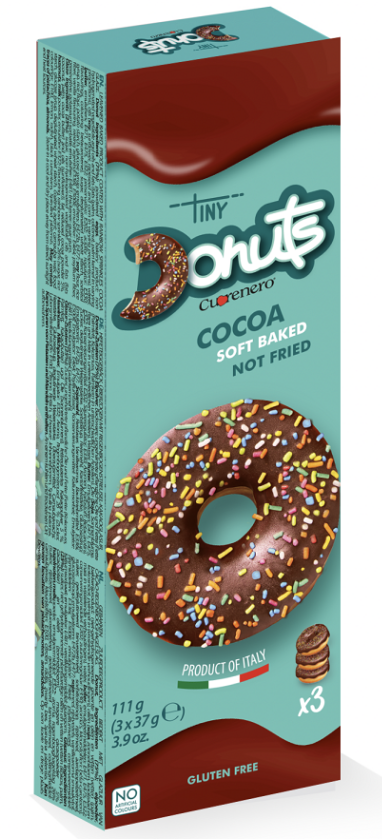 Cuorenero Donuty s polevou bez lepku kakao