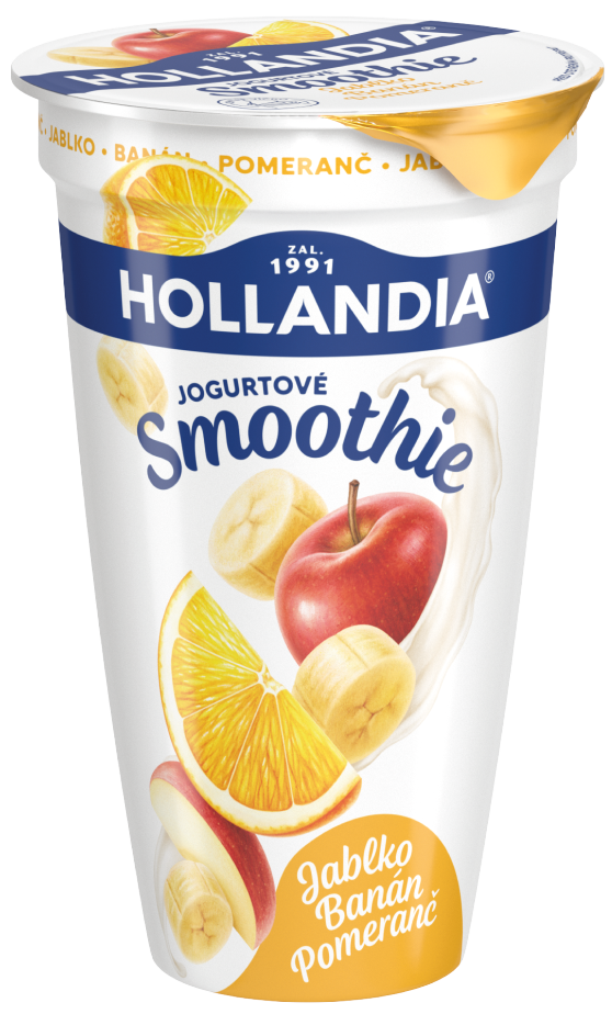 Hollandia Jogurtové smoothie banán, jablko, pomeranč