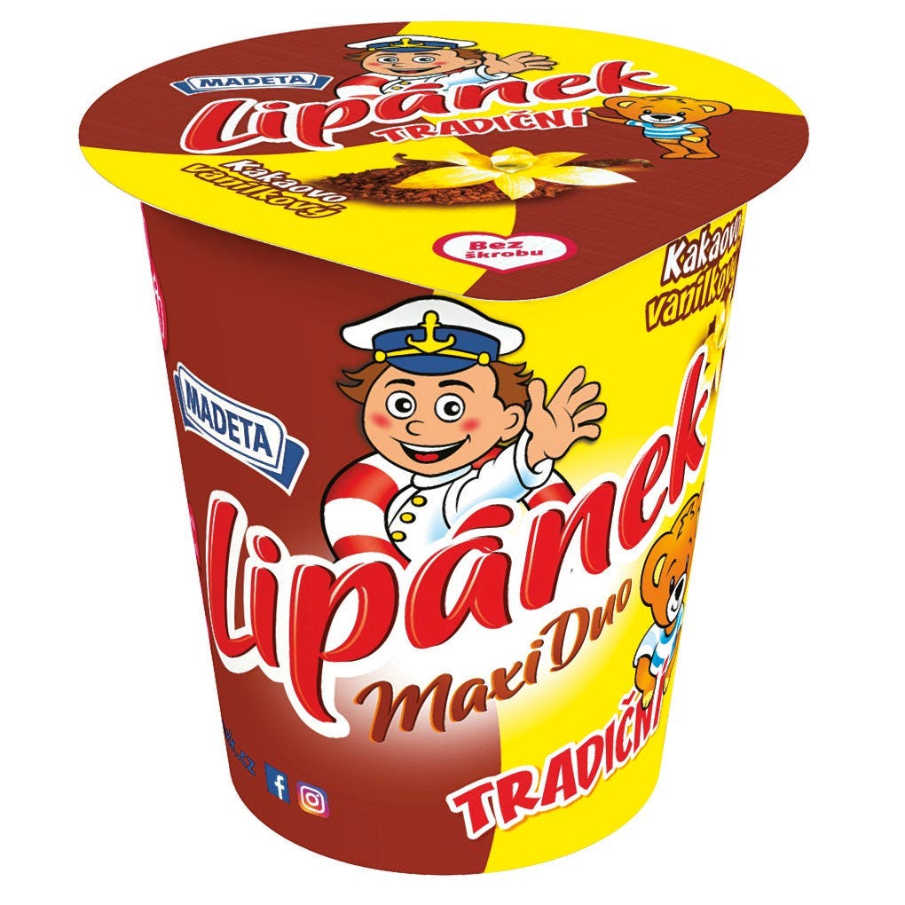 Madeta Lipánek Maxi Duo Kakaovo vanilkový smetanový krém