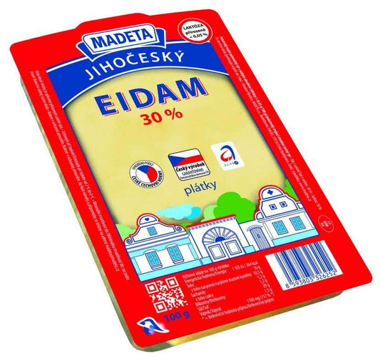 Madeta Eidam jihočeský plátkový (30%)