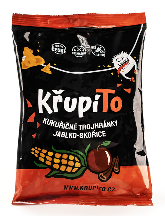 KřupíTo Kukuřičné trojhránky Jablko- skořice