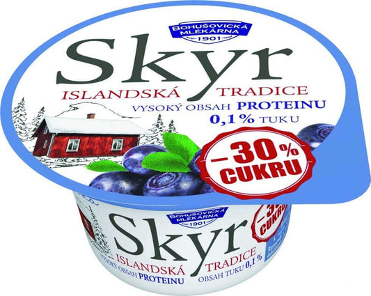 Bohušovická mlékárna Skyr tradiční islandský výrobek borůvka (0,1%)