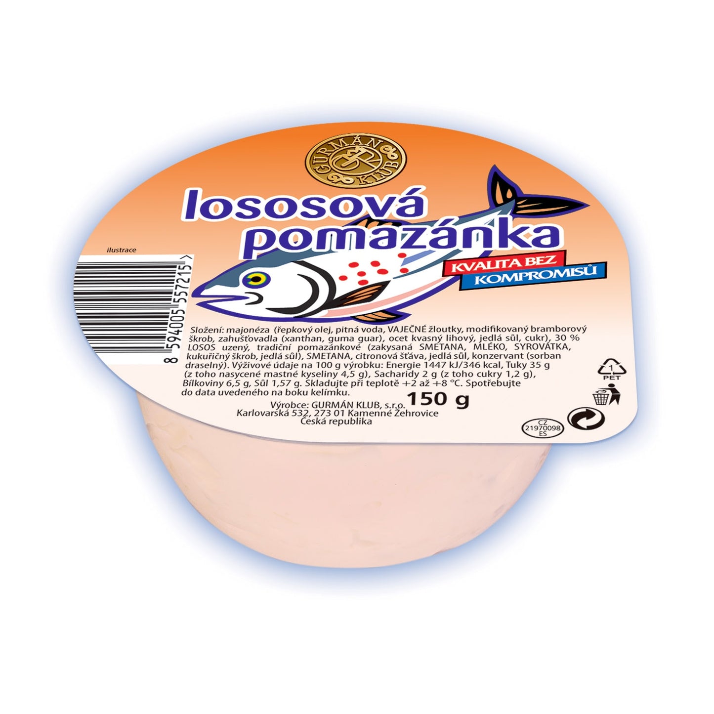 Gurmán Klub Lososová pomazánka