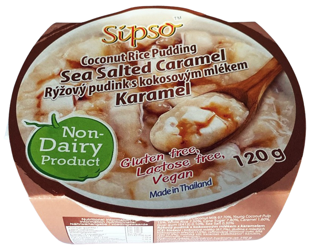Sipso Rýžový pudink s kokosovým mlékem Karamel