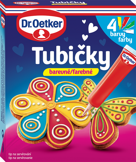 Dr. Oetker Tubičky 4x barevné