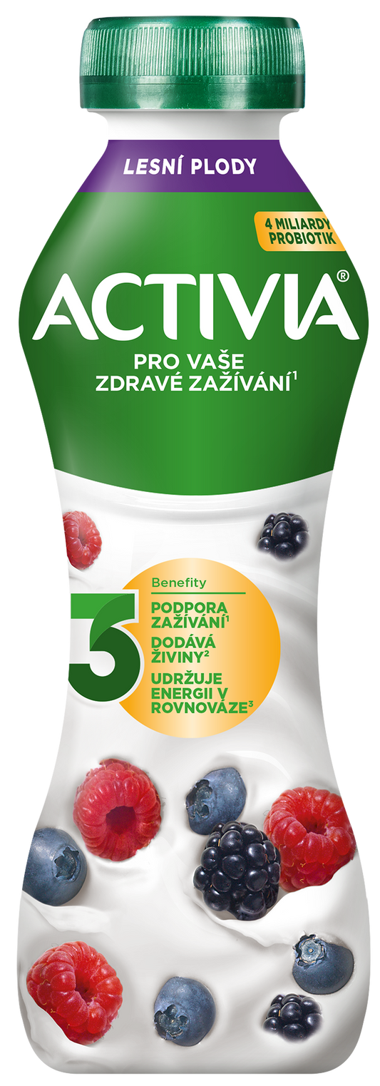 Activia Probiotický jogurtový nápoj lesní plody