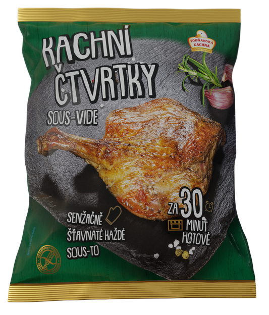 Vodňanská kachna Kachní čtvrtky pečené Sous-vide