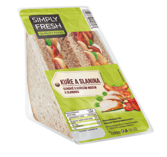 Simply Fresh Sendvič s kuřecím masem a slaninou