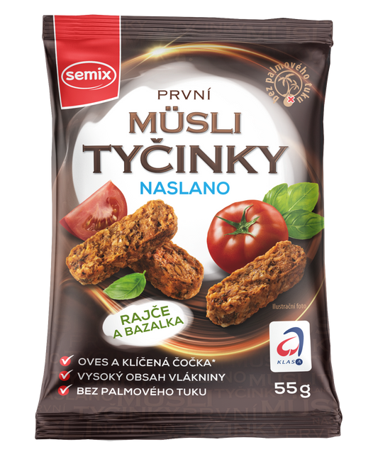 Semix Müsli tyčinky naslano Rajče a bazalka bez lepku