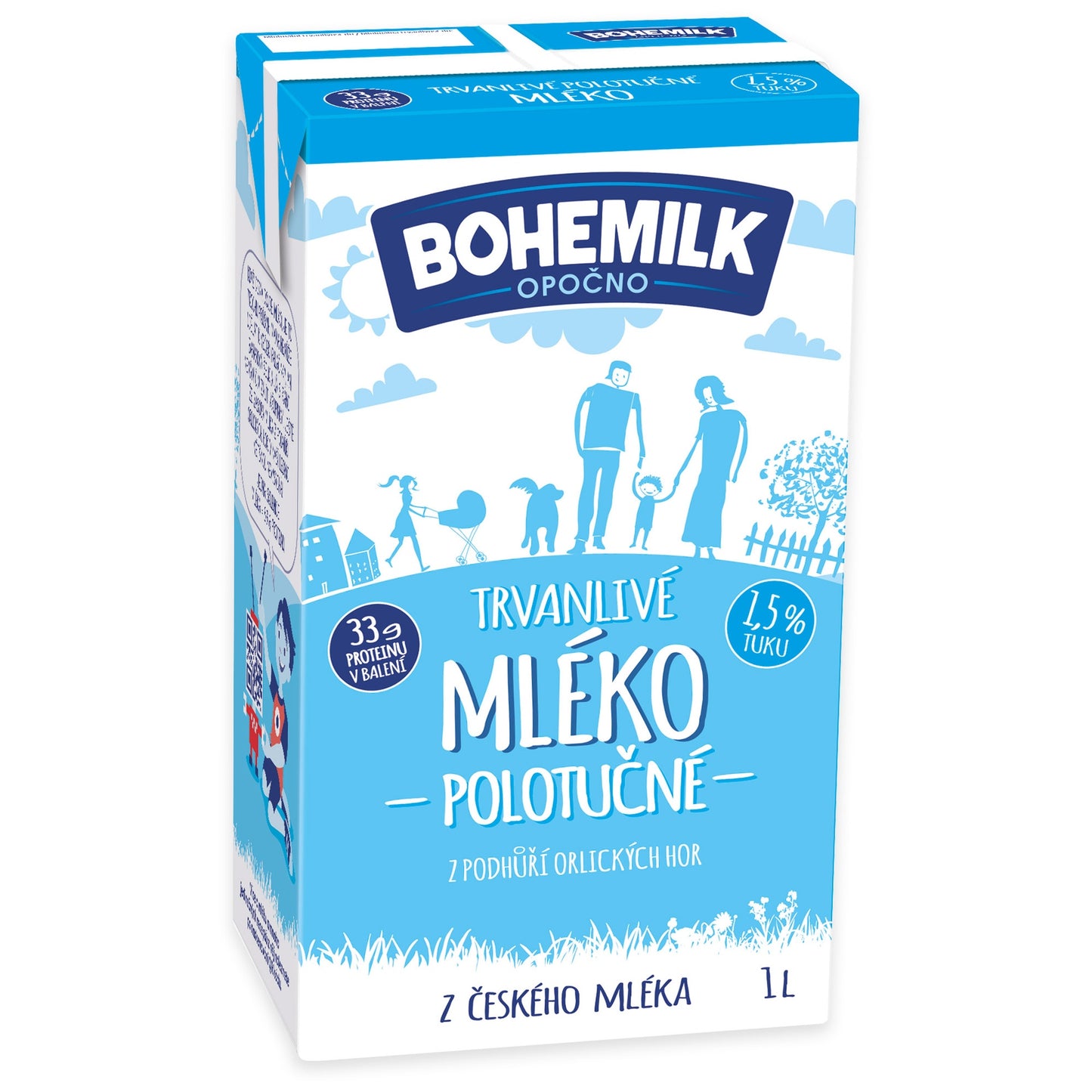 Bohemilk Trvanlivé mléko z podhůří Orlických hor - polotučné (1,5%)