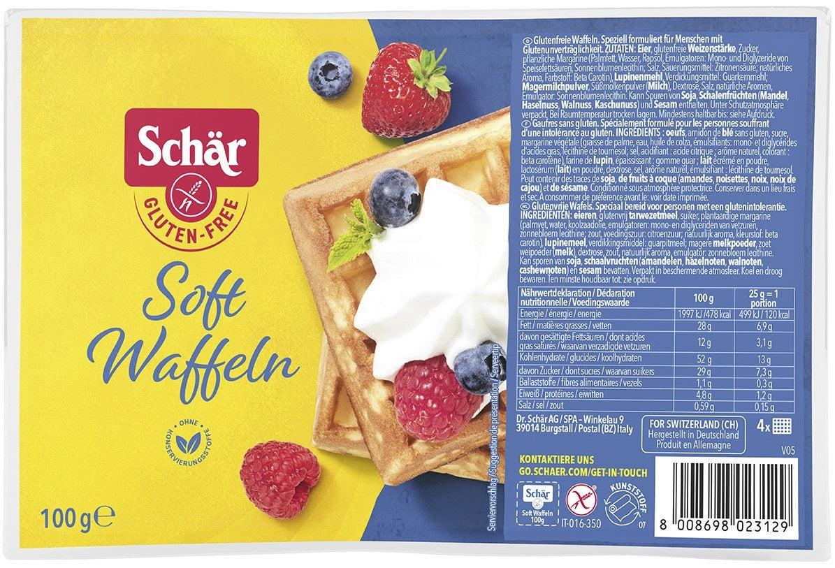 Schär Soft Waffeln - bezlepkové vafle