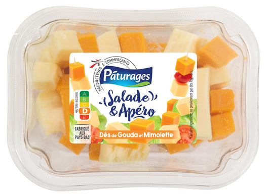Pâturages Gouda & mimolette, sýrové kostky