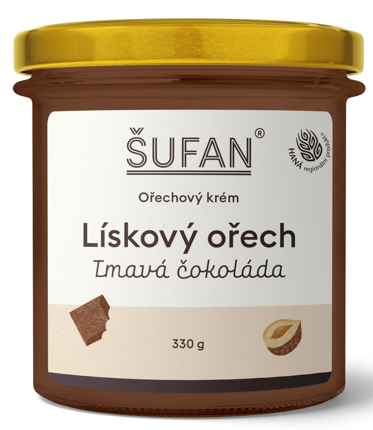 Šufan Lískový ořech-čokoláda krém