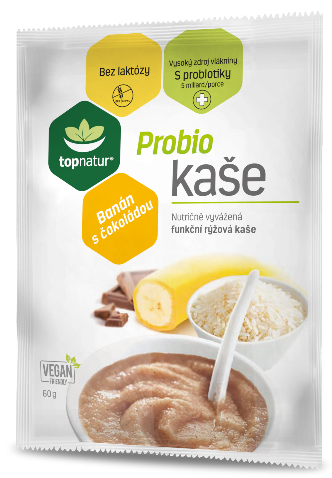 Topnatur Probio Kaše banán s čokoládou
