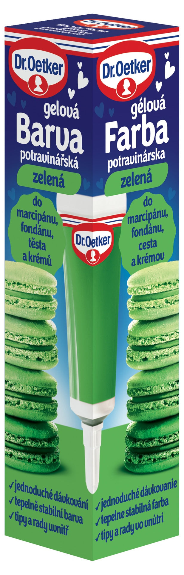 Dr. Oetker Barva potravinářská zelená gelová