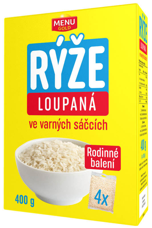 Menu Gold Rýže loupaná ve varných sáčcích 4x100g