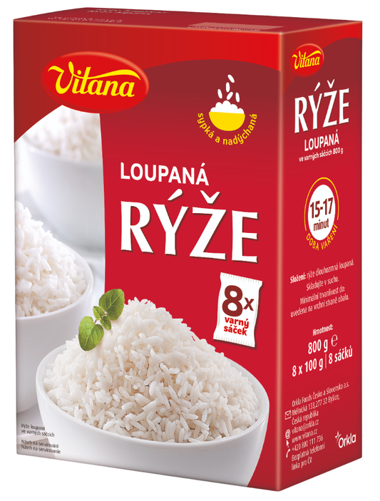 Vitana Rýže loupaná, varné sáčky 8x100g