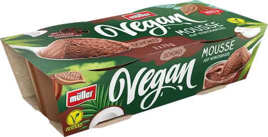 Müller Vegan Mousse Chocolate 2x70g