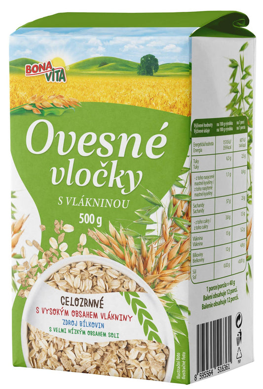 Bonavita Ovesné vločky s vlákninou