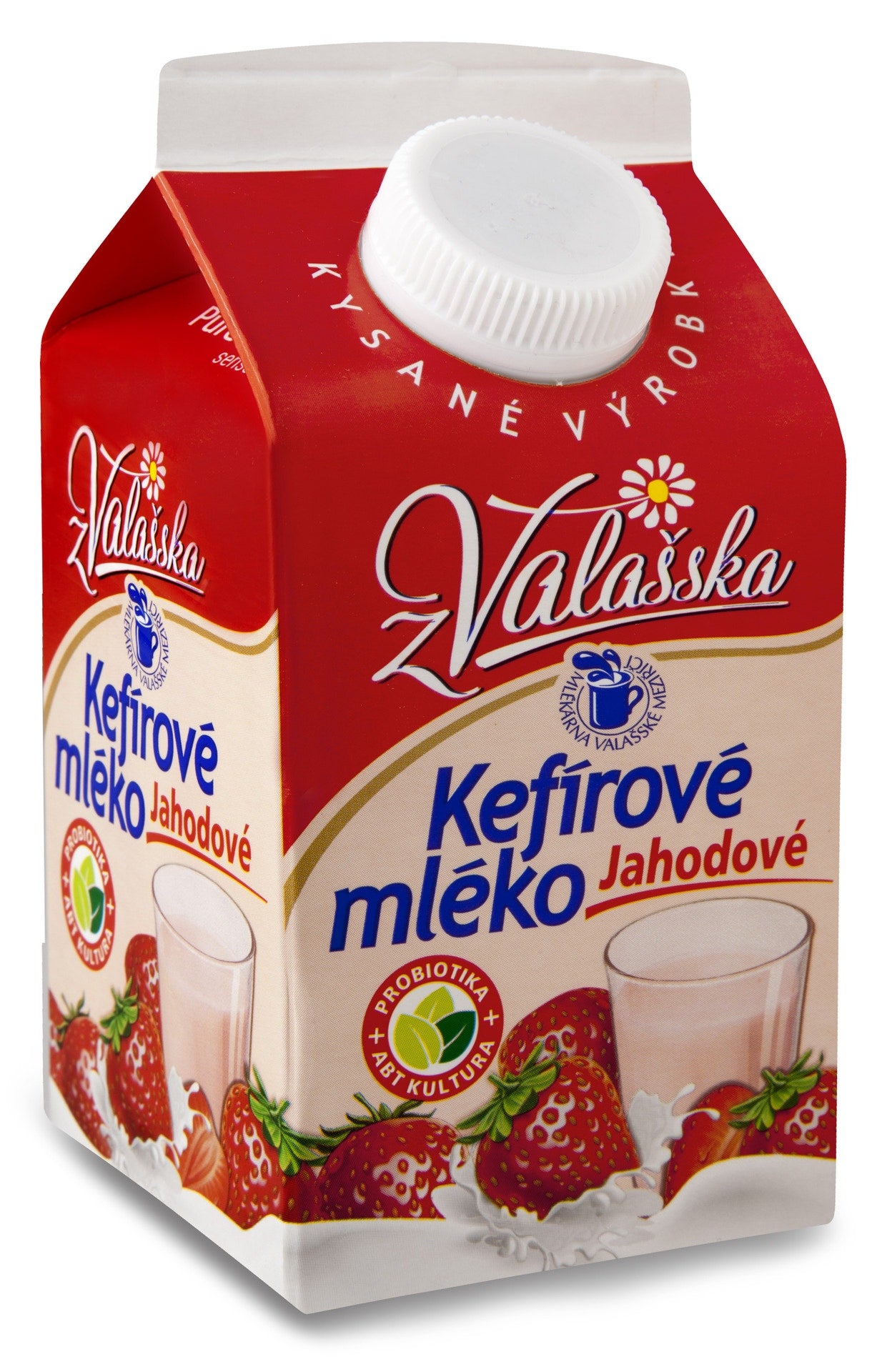 Mlékárna ValMez Kefírové mléko nízkotučné jahodové