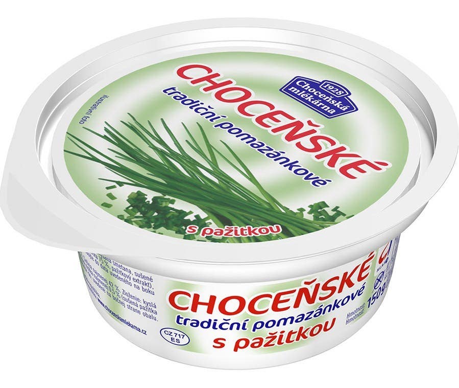 Choceňská Mlékárna Choceňské tradiční pomazánkové s pažitkou