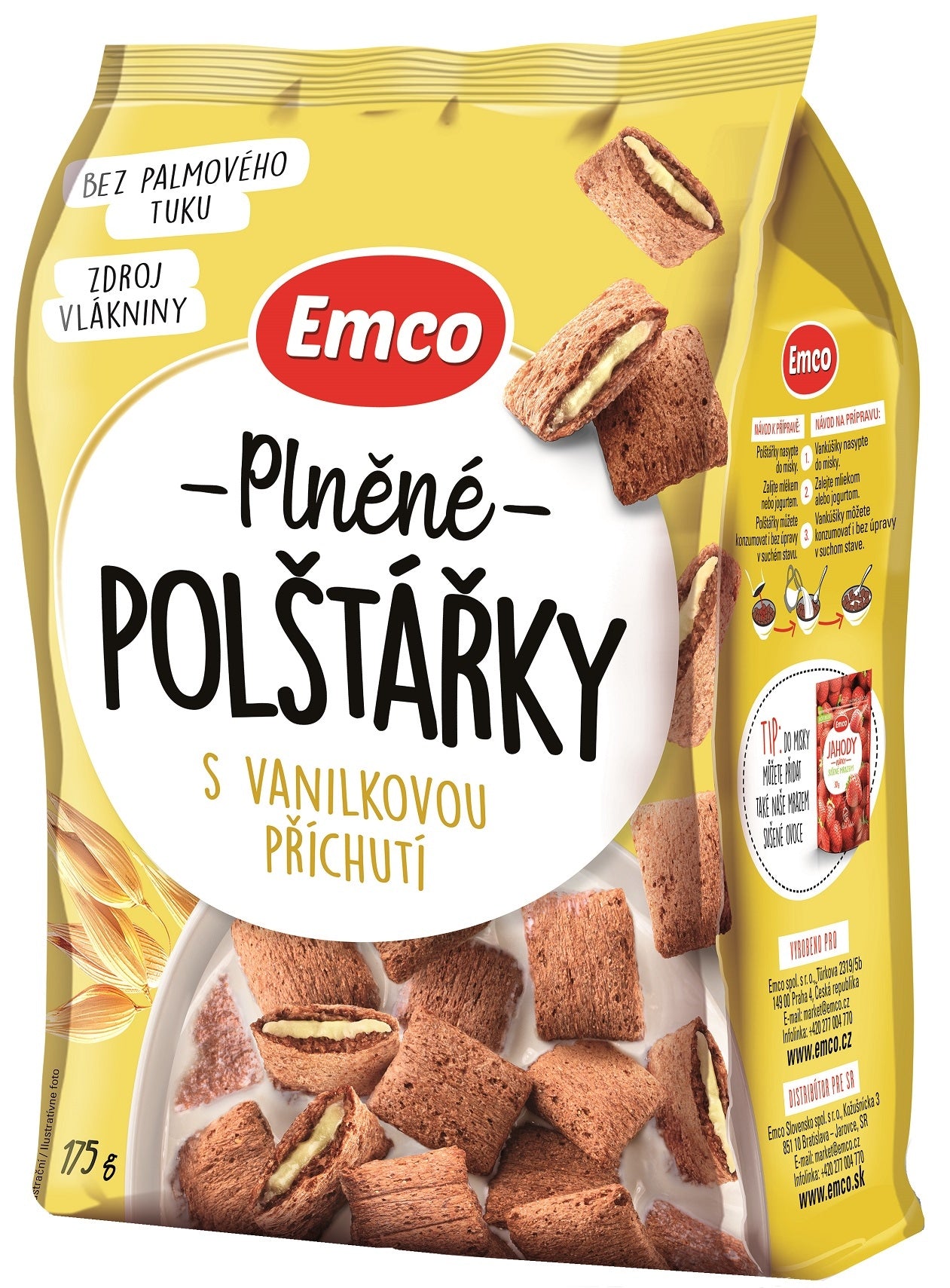 Emco Polštářky s vanilkovou příchutí