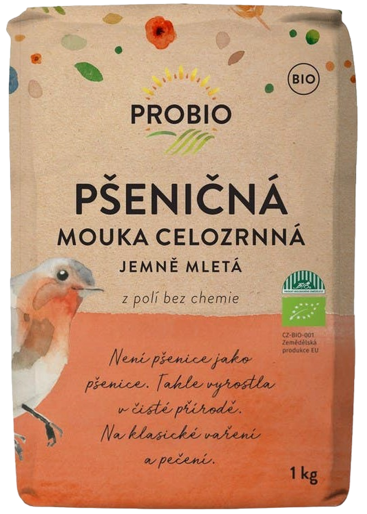 Probio Mouka pšeničná celozrnná, jemně mletá