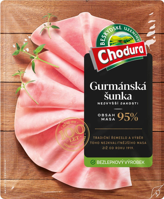 Chodura Šunka Gurmán nejvyšší jakosti (95% masa)