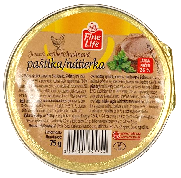 Fine Life Paštika Jemná drůbeží
