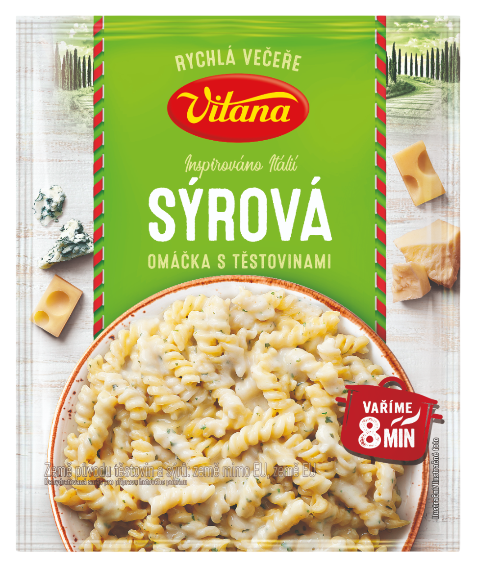 Vitana Sýrová omáčka s těstovinami