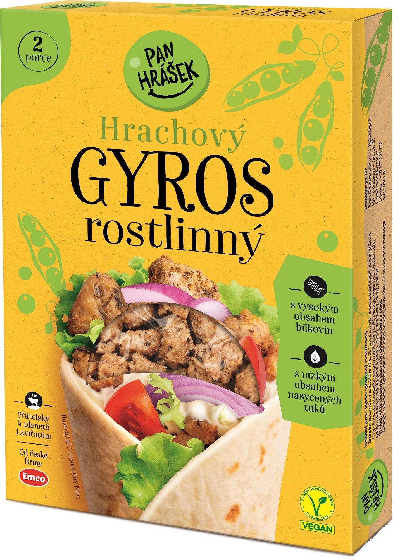 Pan Hrášek Rostlinný gyros