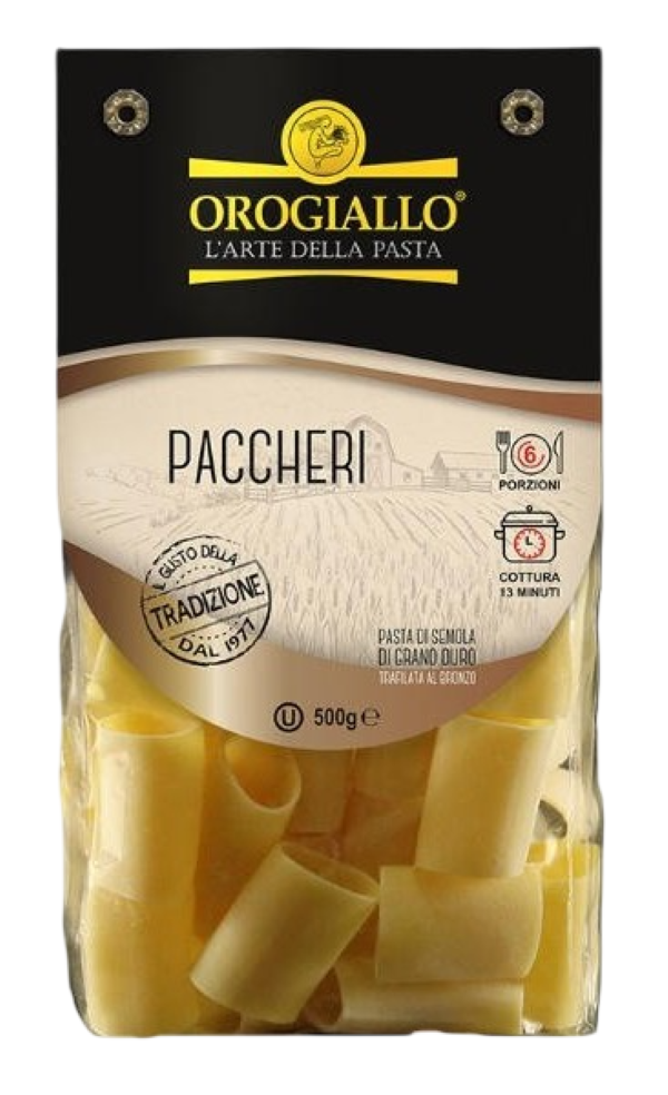 Orogiallo Těstoviny sušené paccheri