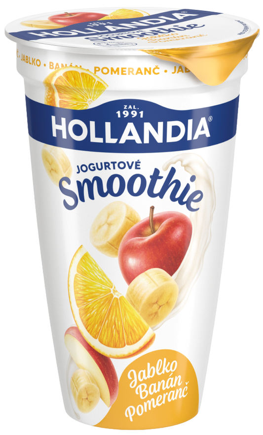 Hollandia Jogurtové smoothie banán, jablko, pomeranč