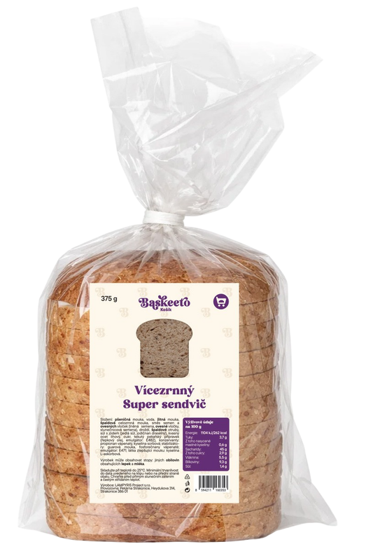 Baskeeto Vícezrnný Super sendvič