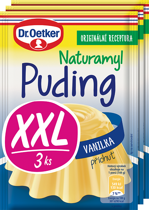 Dr. Oetker Puding vanilkový 3ks XXL