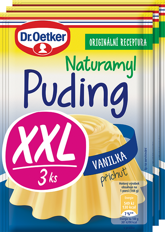 Dr. Oetker Puding vanilkový 3ks XXL