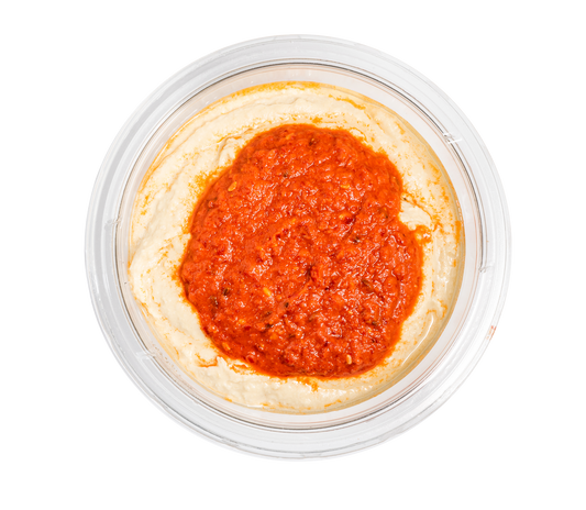 Table foods Hummus s pikantní salsa omáčkou