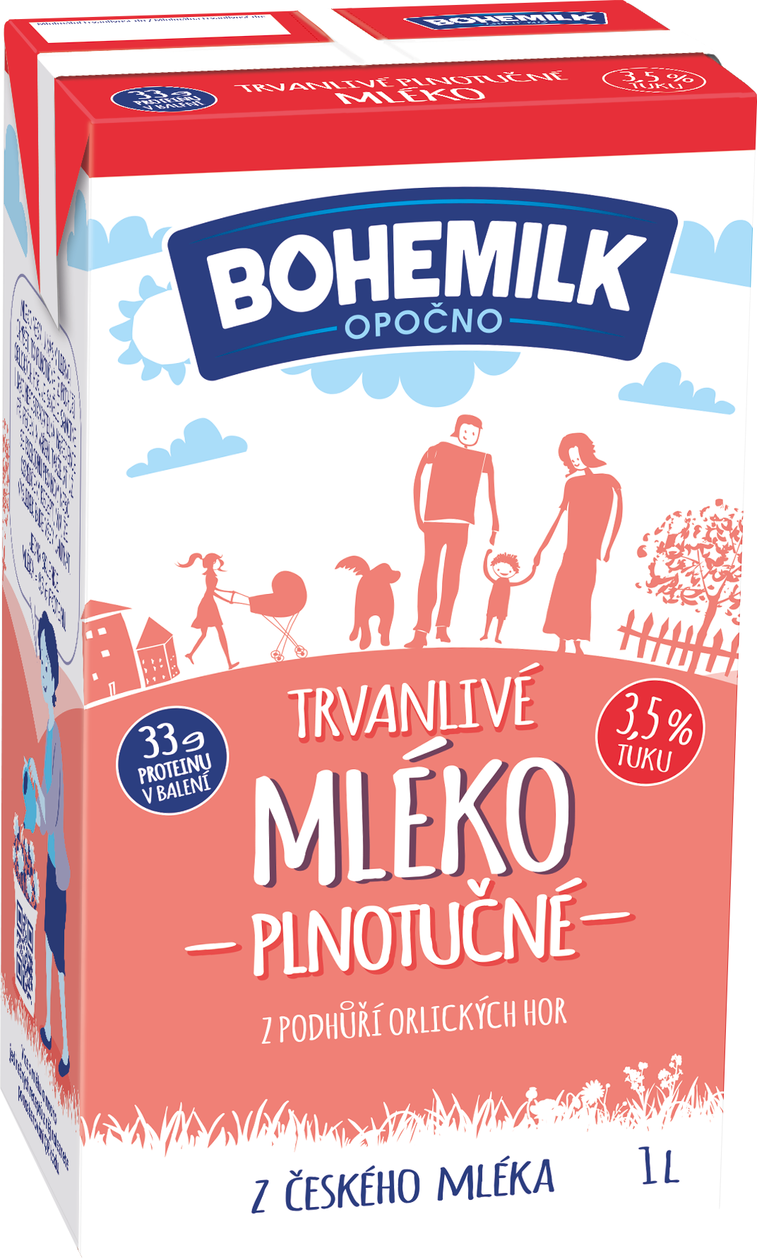 Bohemilk Trvanlivé mléko z podhůří Orlických hor - plnotučné (3,5%)