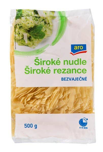 ARO Nudle široké bezvaječné